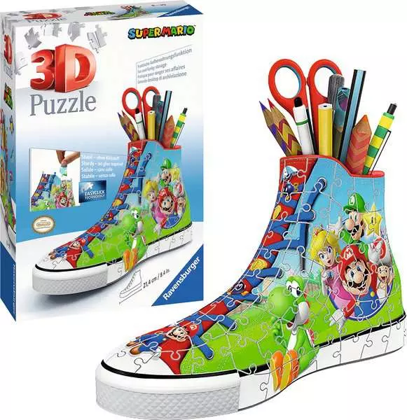 Nintendo Super Mario: Sneaker - 3D Puzzle, 108 Pieces