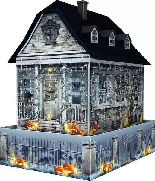 Haunted House with Light Effects: Night Edition - 3D Puzzle, 216 Pieces