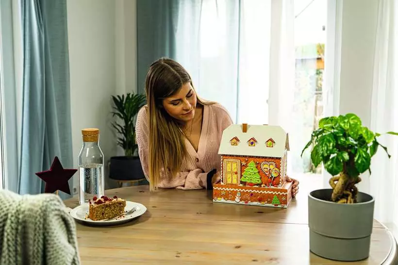 Gingerbread House with Light: Night Edition - 3D Puzzle, 216 Pieces