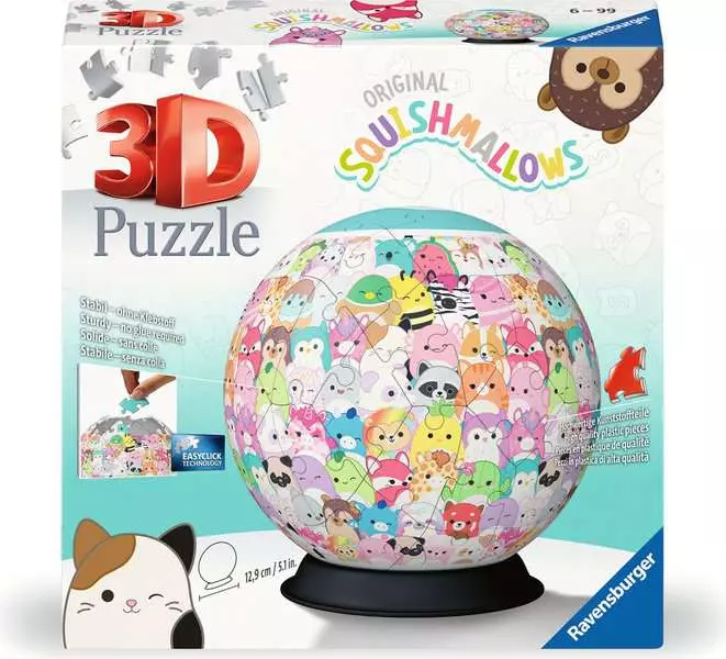 Squishmallows  - 3D Puzzle, 72 Pieces