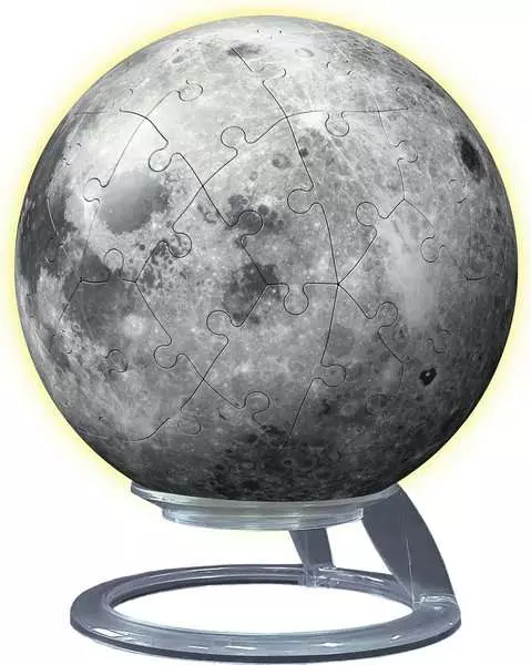 Moon: Glow in the Dark - 3D Puzzle, 72 Pieces