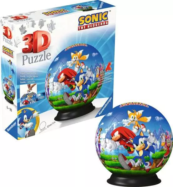 Sonic the Hedgehog - 3D Puzzle-Ball, 72 Pieces