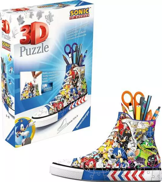 Sonic the Hedgehog: Sneaker - 3D Puzzle, 108 Pieces