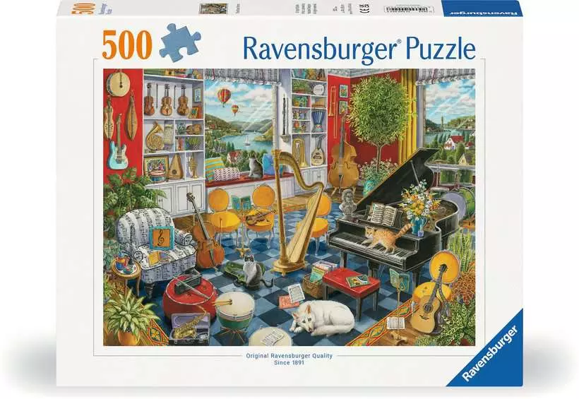 The Music Room - Standard Adult Puzzle, 500 Pieces