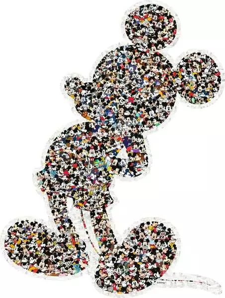 Disney Mickey: Shaped Mickey Mouse - Standard Adult Puzzle, 940 Pieces