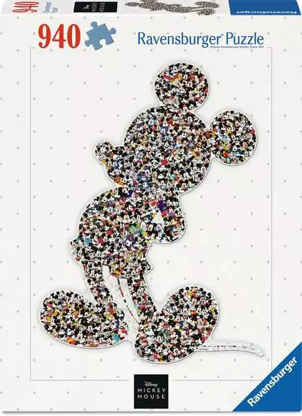 Disney Mickey: Shaped Mickey Mouse - Standard Adult Puzzle, 940 Pieces