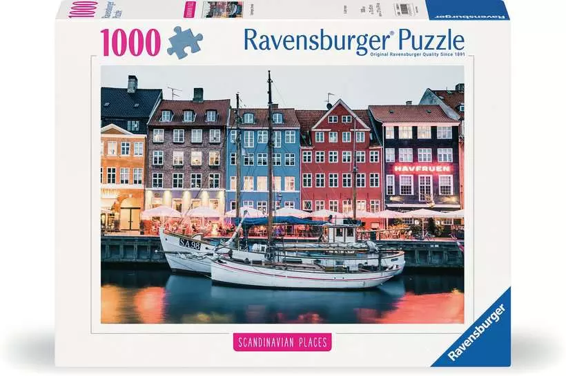 Scandinavian Places: Copenhagen, Denmark - Standard Adult Puzzle, 1000 Pieces
