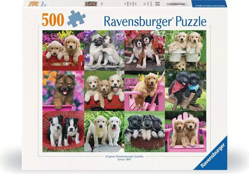Puppy Pals - Standard Adult Puzzle, 500 Pieces