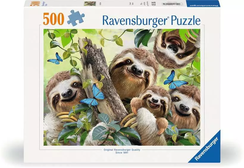 Sloth Selfie - Standard Adult Puzzle, 500 Pieces