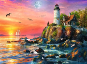 Lighthouse at Sunset - Standard Adult Puzzle, 500 Pieces