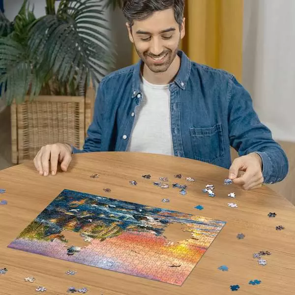 Lighthouse at Sunset - Standard Adult Puzzle, 500 Pieces
