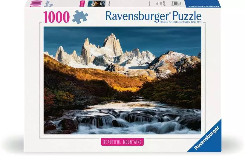 Beautiful Mountains: Mount Fitz Roy, Patagonia - Puzzle Highlights, 1000 Pieces