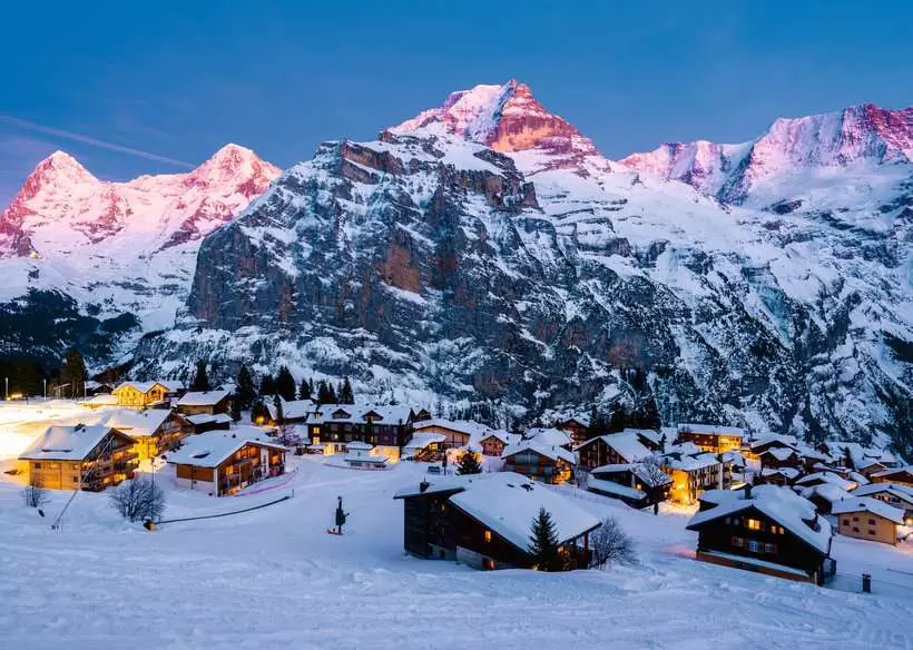 Beautiful Mountains: Bernese Oberland, Murren - Puzzle Highlights, 1000 Pieces
