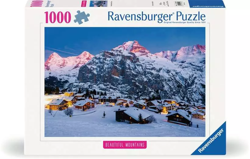 Beautiful Mountains: Bernese Oberland, Murren - Puzzle Highlights, 1000 Pieces