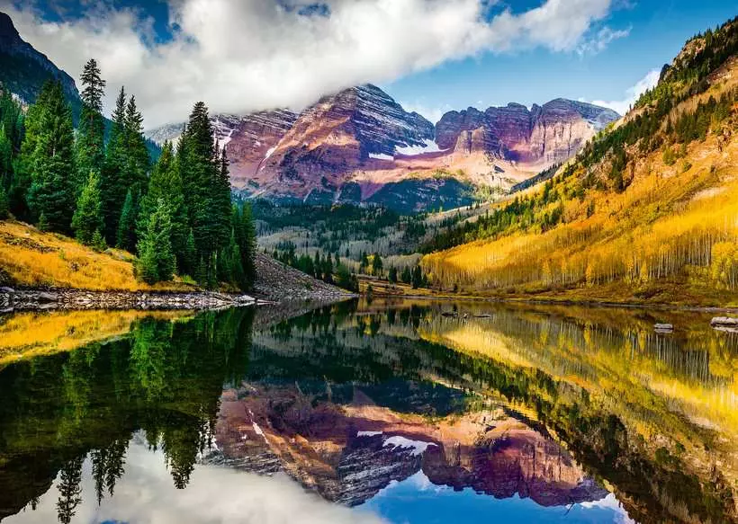 Beautiful Mountains: Aspen, Colorado - Puzzle Highlights, 1000 Pieces
