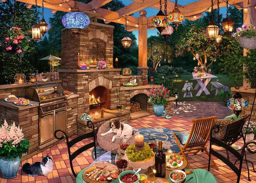 The Garden Kitchen by Steve Read - My Haven, 1000 Pieces