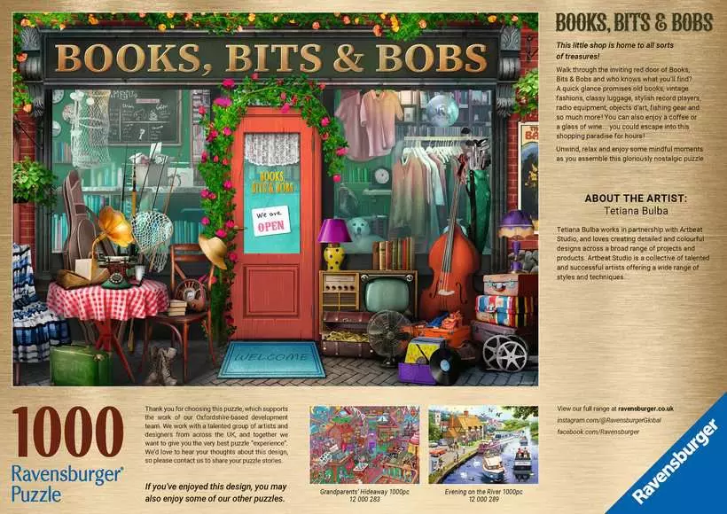 Books, Bits & Bobs - Standard Adult Puzzle, 1000 Pieces