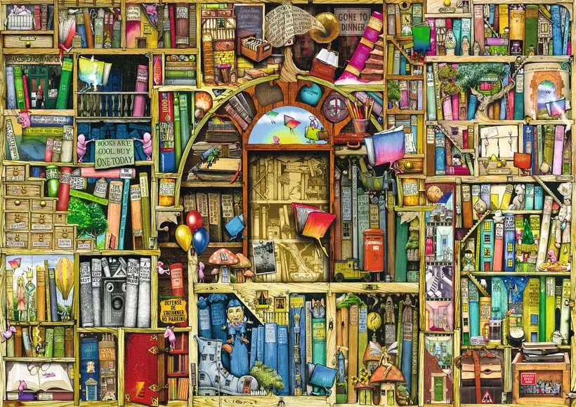 Bizarre Bookshop 2 - Standard Adult Puzzle, 1000 Pieces