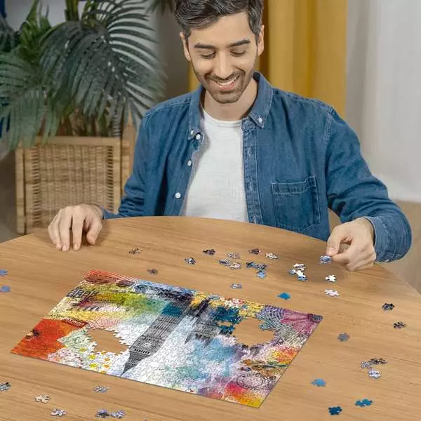 London Postcard - Standard Adult Puzzle, 500 Pieces