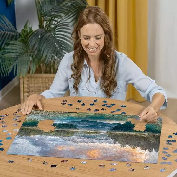 Zugspitze at the Eibsee, Germany - Standard Adult Puzzle, 1000 Pieces