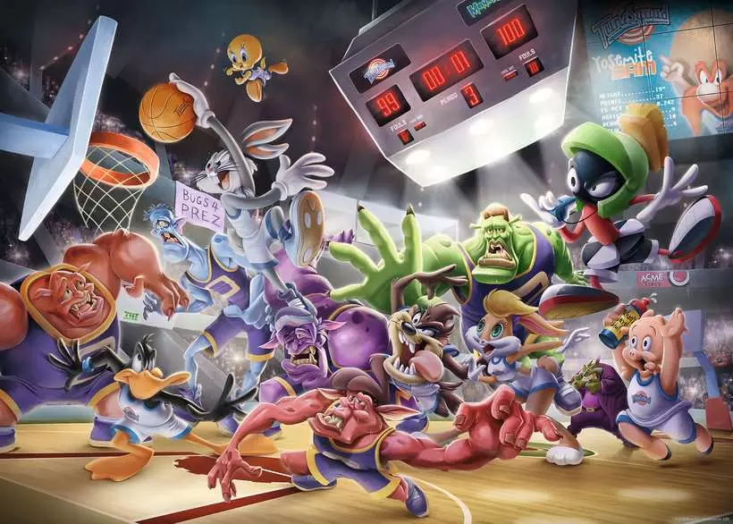 Space Jam: Final Dunk - Standard Adult Puzzle, 1000 Pieces