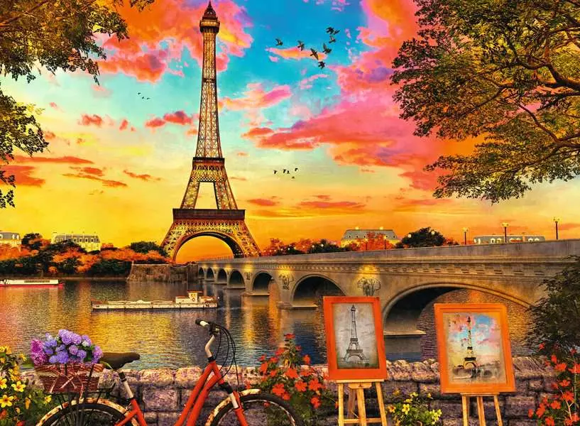 Evening in Paris - Standard Adult Puzzle, 500 Pieces