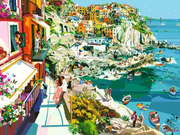 Romance in Cinque Terre - Standard Adult Puzzle, 1500 Pieces