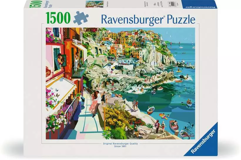 Romance in Cinque Terre - Standard Adult Puzzle, 1500 Pieces
