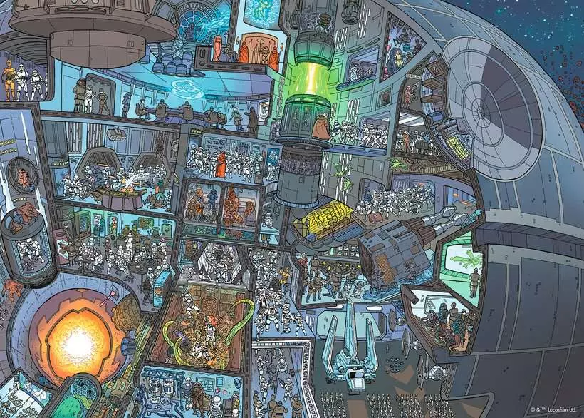Star Wars: Where's Wookiee - Standard Adult Puzzle, 1000 Pieces