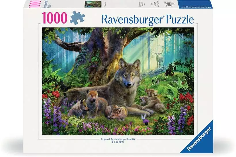 Wolves in the Forest - Standard Adult Puzzle, 1000 Pieces
