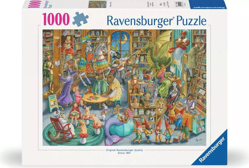 Midnight at The Library - Standard Adult Puzzle, 1000 Pieces