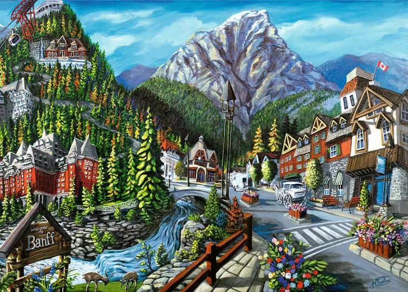 Welcome to Banff - Standard Adult Puzzle, 1000 Pieces