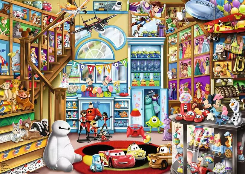 Disney Classics: Disney & Pixar Toy Store - Standard Adult Puzzle, 1000 Pieces