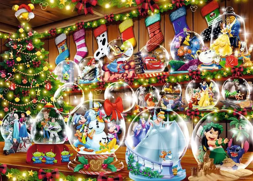 Disney Classics: Disney Christmas Snow Globes - Collector's Edition, 1000 Pieces