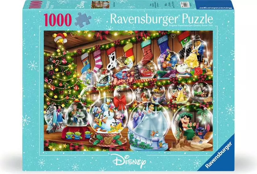Disney Classics: Disney Christmas Snow Globes - Collector's Edition, 1000 Pieces