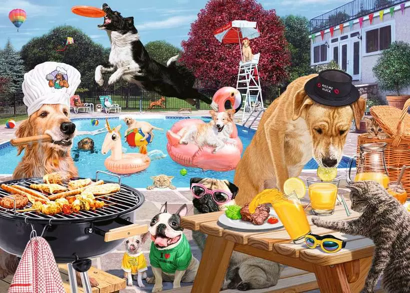 Dog Days of Summer - Standard Adult Puzzle, 1000 Pieces