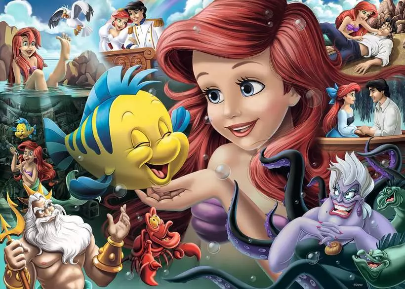Disney Heroines: Ariel - Standard Adult Puzzle, 1000 Pieces