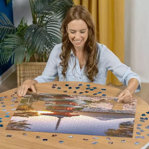 Mount Fuji Cherry Blossom View - Standard Adult Puzzle, 1000 Pieces