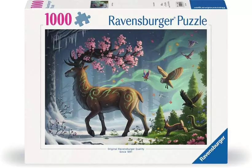 Deer of Spring - Standard Adult Puzzle, 1000 Pieces