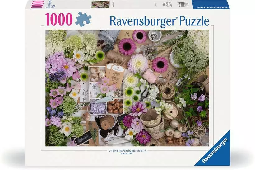 Colorful Floral Love - Standard Adult Puzzle, 1000 Pieces
