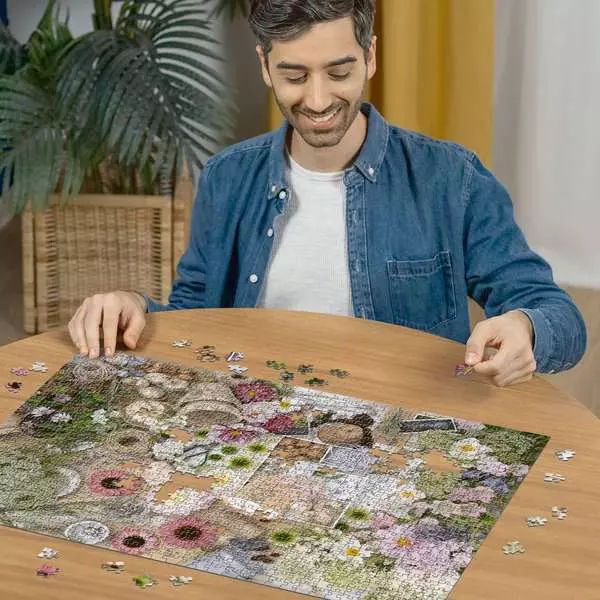 Colorful Floral Love - Standard Adult Puzzle, 1000 Pieces
