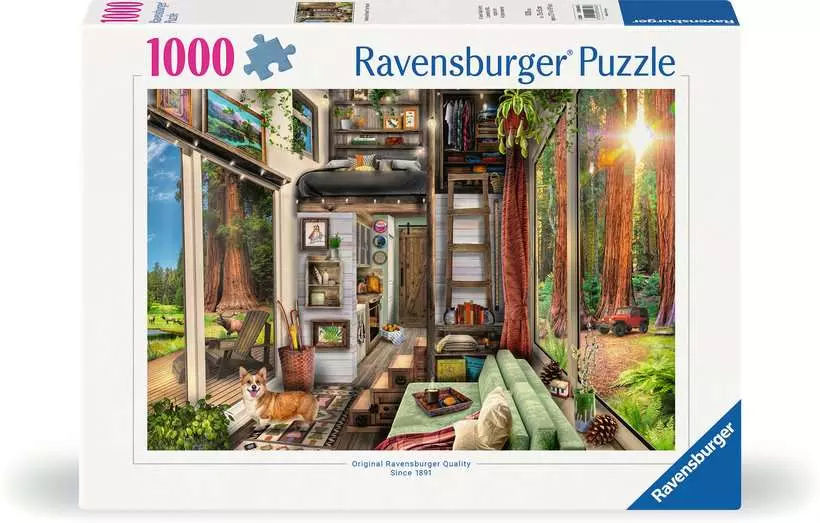 Redwood Forest Tiny House - Standard Adult Puzzle, 1000 Pieces
