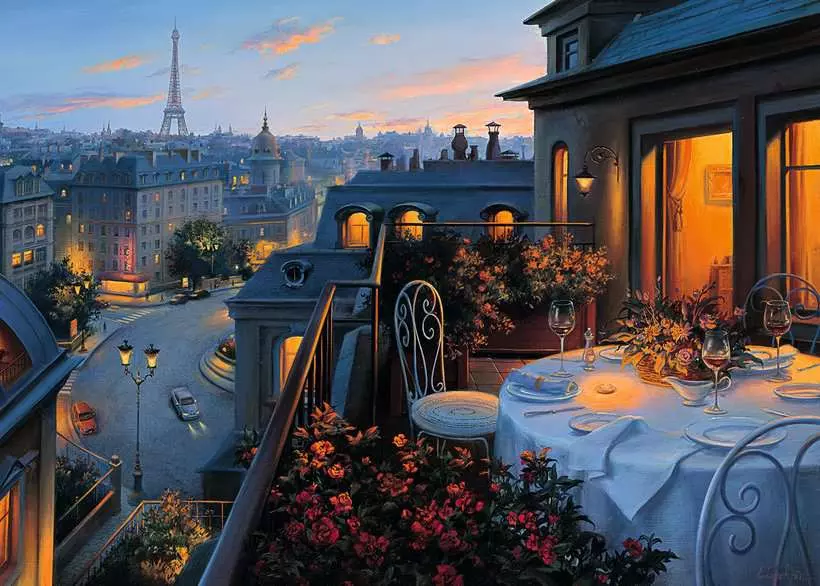 Paris Balcony - Standard Adult Puzzle, 1000 Pieces