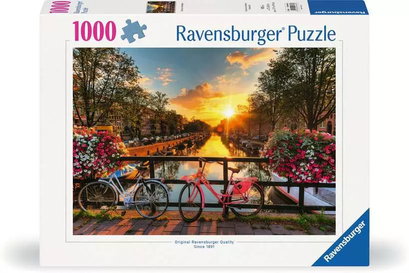 Bicycles in Amsterdam - Standard Adult Puzzle, 1000 Pieces