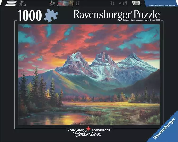 Alberta's Three Sisters - Standard Adult Puzzle, 1000 Pieces