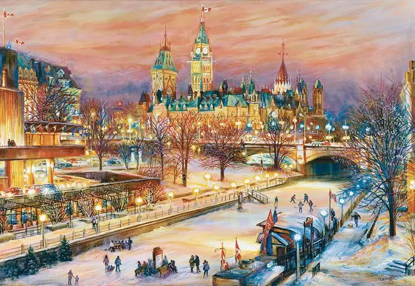 Ottawa Winterlude Festival - Standard Adult Puzzle, 1000 Pieces