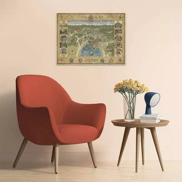 Harry Potter: Hogwarts Map - Standard Adult Puzzle, 1500 Pieces