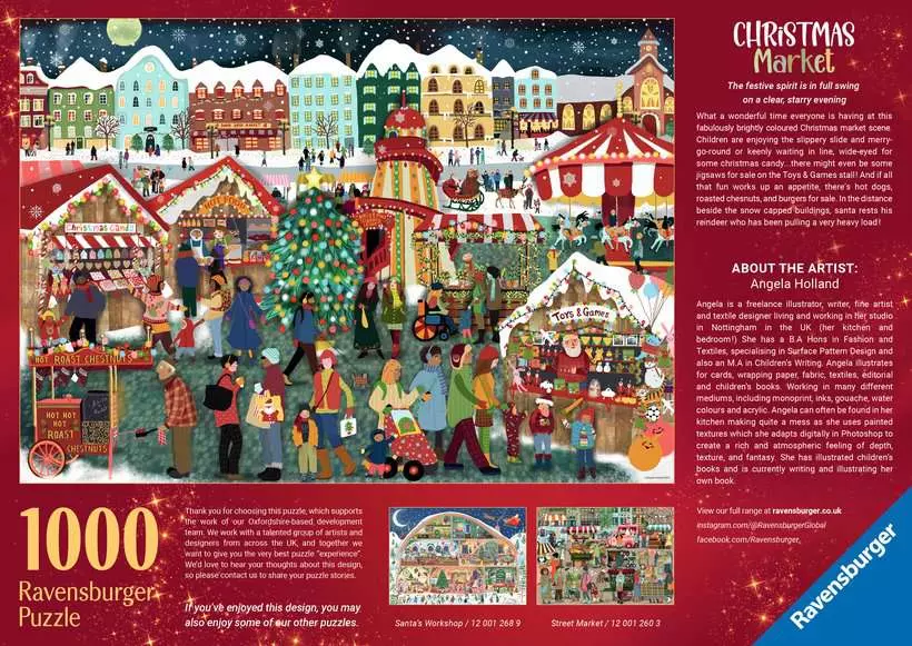 Christmas Market - Standard Adult Puzzle, 1000 Pieces