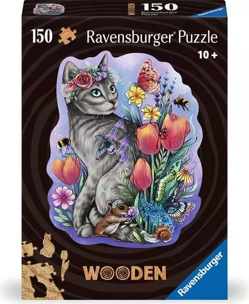 Lovely Cat - Wooden Puzzles, 150 Pieces