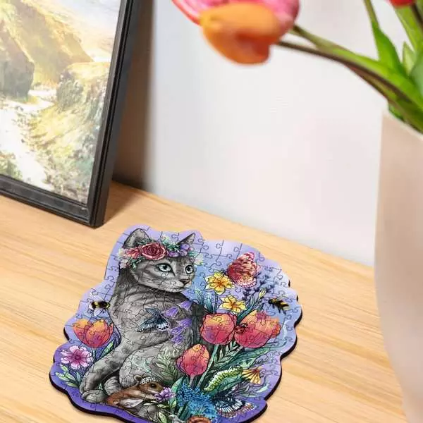 Lovely Cat - Wooden Puzzles, 150 Pieces